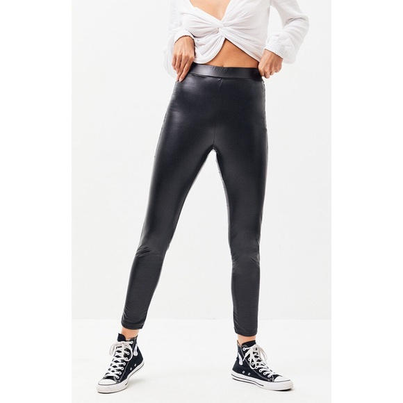 Kendall & Kylie Pants - Kendall + Kylie high rise faux leather leggings